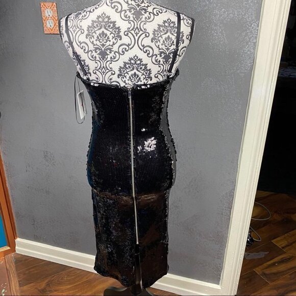 Good American twilight sequin dress.  Bodycon, black, formal, party, occasion - Picture 7 of 12